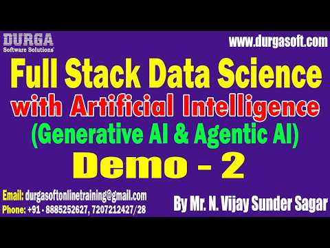 Full Stack Data Science Tutorial Covers Generative AI and Agentic AI Essentials